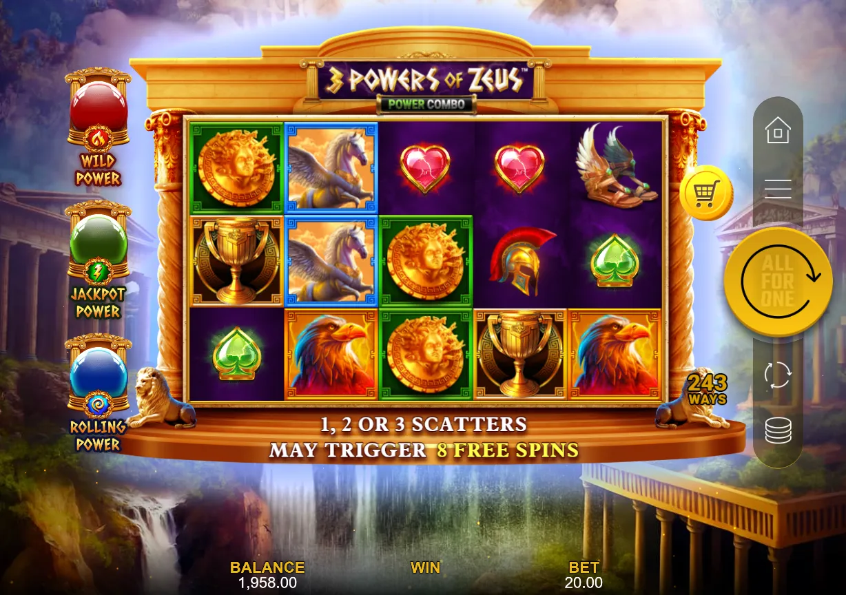 3 Powers of Zeus: Power Combo Slot